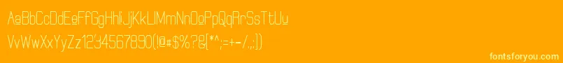 ElgethyUpperBoldCondensed Font – Yellow Fonts on Orange Background