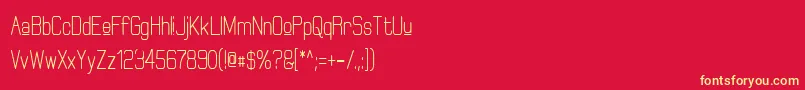 ElgethyUpperBoldCondensed Font – Yellow Fonts on Red Background
