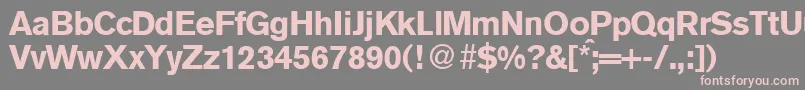 A750SansBold Font – Pink Fonts on Gray Background