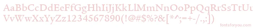 ItcLegacySerifLtMedium Font – Pink Fonts on White Background