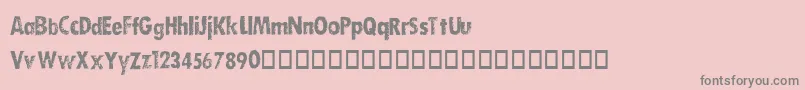 DirtySocksSkinny Font – Gray Fonts on Pink Background