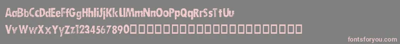 DirtySocksSkinny Font – Pink Fonts on Gray Background