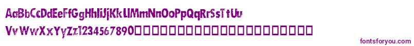 DirtySocksSkinny Font – Purple Fonts on White Background