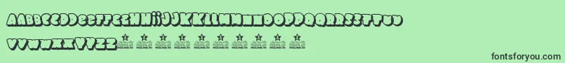 SchoolDays2PersonalUse Font – Black Fonts on Green Background