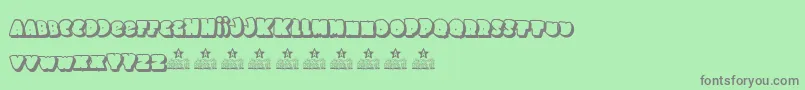 SchoolDays2PersonalUse Font – Gray Fonts on Green Background