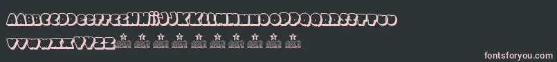 SchoolDays2PersonalUse Font – Pink Fonts on Black Background