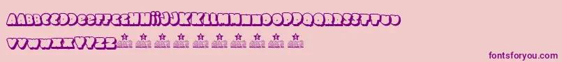 SchoolDays2PersonalUse Font – Purple Fonts on Pink Background