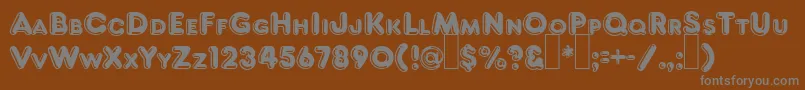 Więcej informacji o czcionce F821DecoRegular Czcionka F821DecoRegular – szare czcionki na brązowym tle