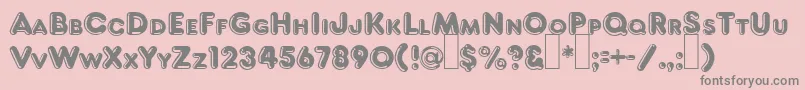 Saiba mais sobre a fonte F821DecoRegular Fonte F821DecoRegular – fontes cinzas em um fundo rosa