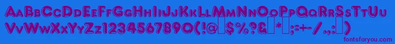 Saiba mais sobre a fonte F821DecoRegular Fonte F821DecoRegular – fontes roxas em um fundo azul