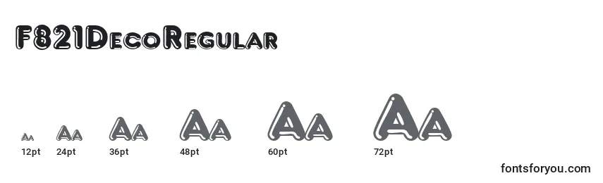 F821DecoRegular Font Sizes
