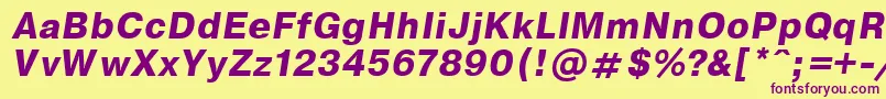 EncyclopaediaBoldItalic.001.001 Font – Purple Fonts on Yellow Background