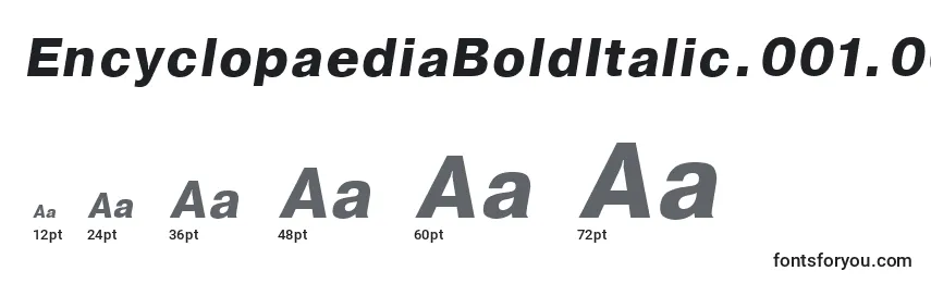 EncyclopaediaBoldItalic.001.001 Font Sizes