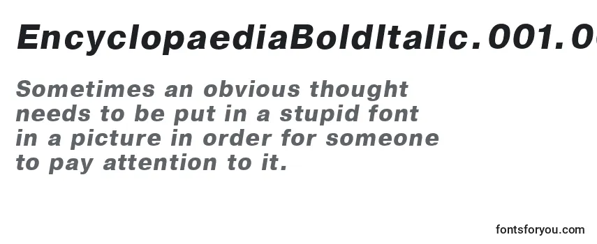EncyclopaediaBoldItalic.001.001 Font