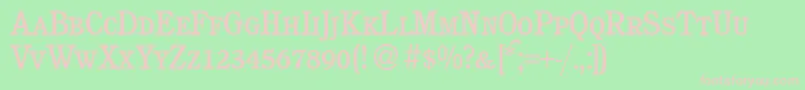 C851RomanSmcBold Font – Pink Fonts on Green Background