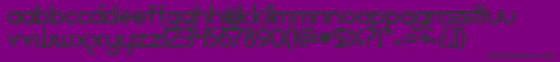 Star ffy Font – Black Fonts on Purple Background