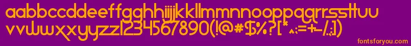 Star ffy Font – Orange Fonts on Purple Background