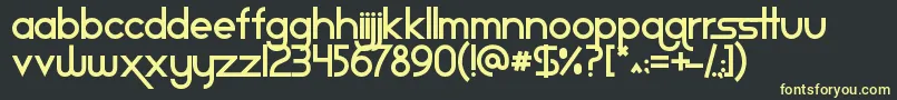 Star ffy Font – Yellow Fonts on Black Background