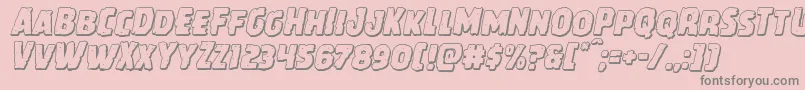 Howlinmadshadowital Font – Gray Fonts on Pink Background