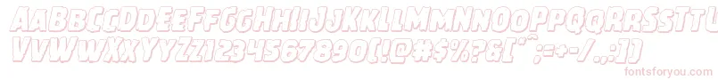 Howlinmadshadowital Font – Pink Fonts on White Background