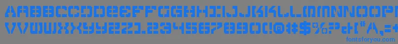Police VyperCondensed – polices bleues sur fond gris