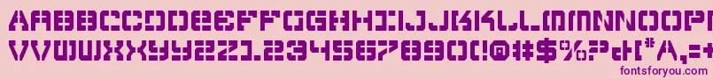 VyperCondensed-Schriftart – Violette Schriften auf rosa Hintergrund