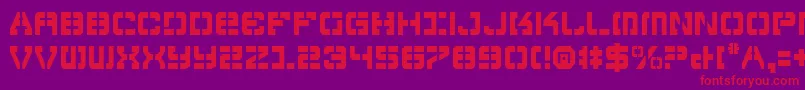 VyperCondensed Font – Red Fonts on Purple Background