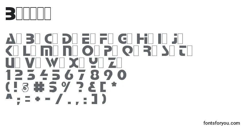 Шрифт Babind – алфавит, цифры, специальные символы