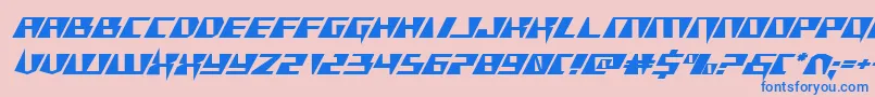 Xracerexpand Font – Blue Fonts on Pink Background