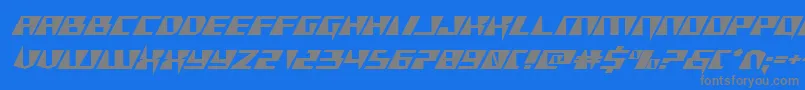 More about Xracerexpand Font Xracerexpand Font – Gray Fonts on Blue Background