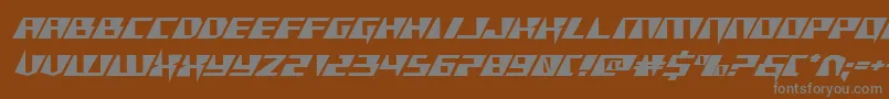 Шрифт Xracerexpand – серые шрифты на коричневом фоне
