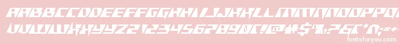 Xracerexpand Font – White Fonts on Pink Background