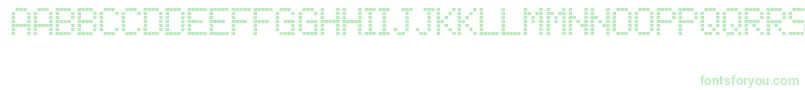 Lcdphone Font – Green Fonts on White Background