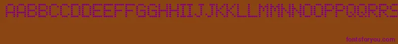 Шрифт Lcdphone – фиолетовые шрифты на коричневом фоне