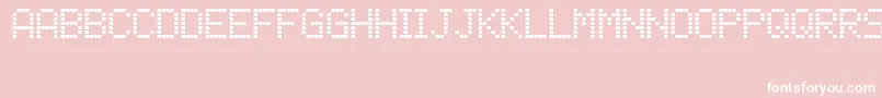 Lcdphone Font – White Fonts on Pink Background