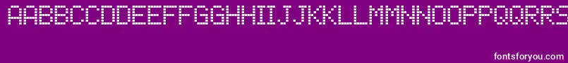 Lcdphone Font – White Fonts on Purple Background