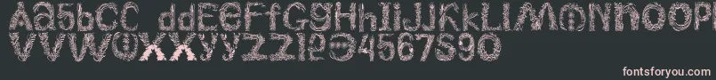 Plantsletters Font – Pink Fonts on Black Background