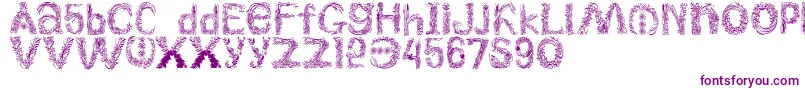 Plantsletters Font – Purple Fonts on White Background