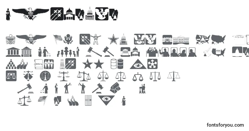 Czcionka Laworder – alfabet, cyfry, specjalne znaki