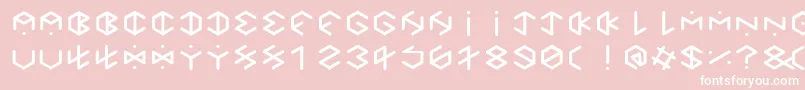 fuente HexagonCupFontBold – Fuentes Blancas Sobre Fondo Rosa