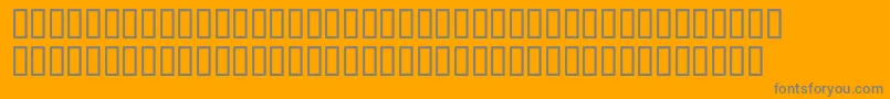 McsAlmaalimHighDecoOutline Font – Gray Fonts on Orange Background