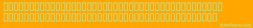 McsAlmaalimHighDecoOutline Font – Green Fonts on Orange Background
