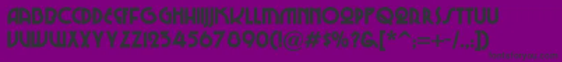 ChiTownNf Font – Black Fonts on Purple Background