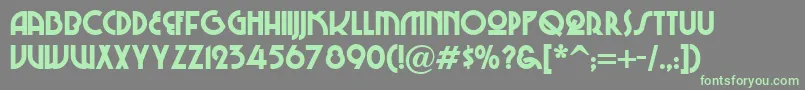 ChiTownNf Font – Green Fonts on Gray Background