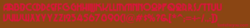 ChiTownNf Font – Red Fonts on Brown Background