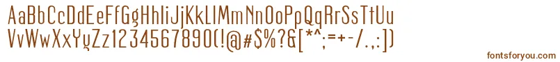 Шрифт Mager – коричневые шрифты на белом фоне