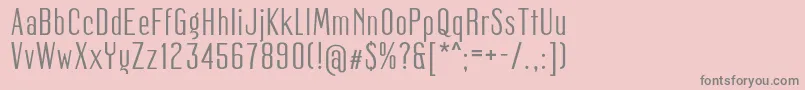 フォントMager – ピンクの背景に灰色の文字