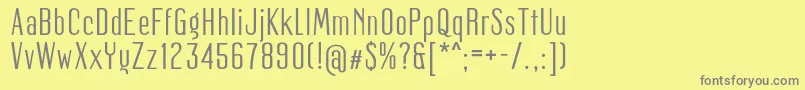 More about Mager Font Mager Font – Gray Fonts on Yellow Background