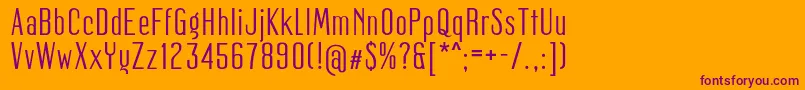 Шрифт Mager – фиолетовые шрифты на оранжевом фоне