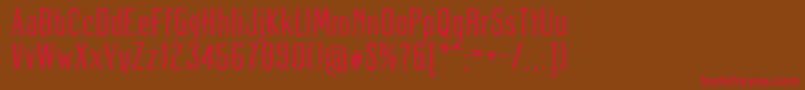 Mager Font – Red Fonts on Brown Background